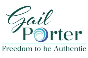 Logo for Gail Porter with a tagline about authenticity.